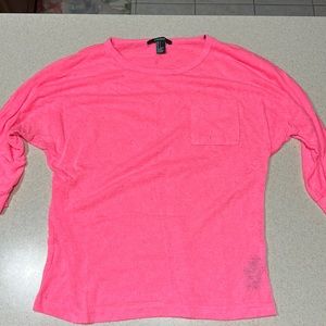 Hot pink Forever 21 shirt